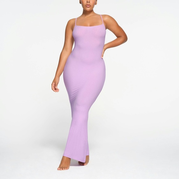SKIMS Women’s Soft Lounge Long Slip Dress | Color:Liliac | NEW/NWOT!!💜💜 - Picture 1 of 9